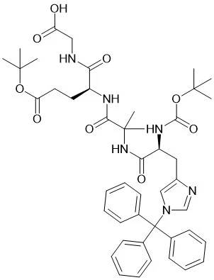 Boc-his (TRT) -AIB-Glu (OTBU) -Gly-OH