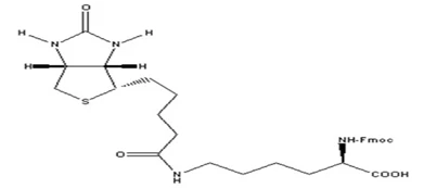 Fmoc-D-Lys(biotiini)-OH