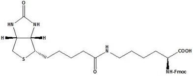 Fmoc-Lys(biotiini)-OH